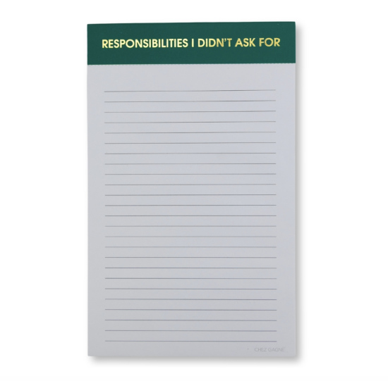 Bloc-notes responsabilities