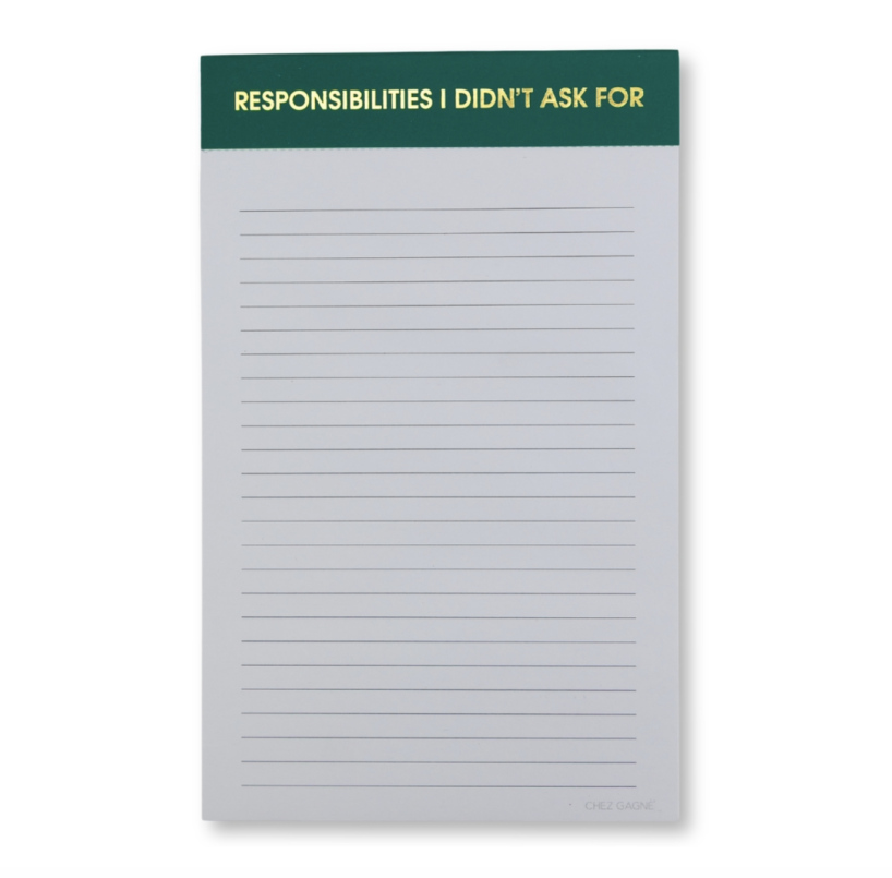 Bloc-notes responsabilities