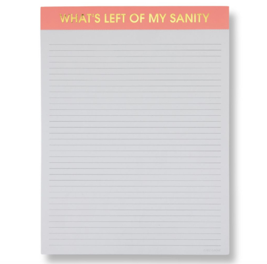 Grand bloc-notes What's left of my sanity