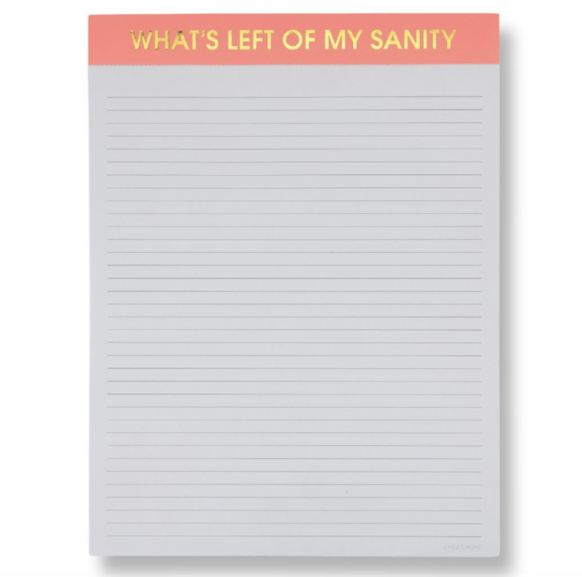 Grand bloc-notes What's left of my sanity