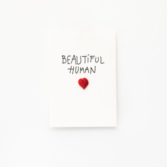 Pins Mini coeur Beautiful human