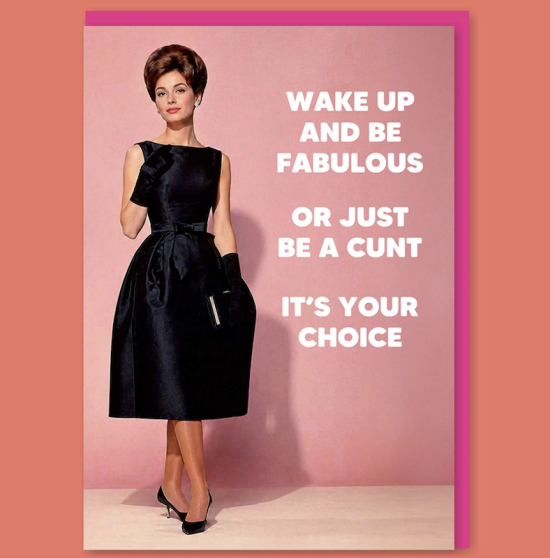 Carte Wake up and be fabulous