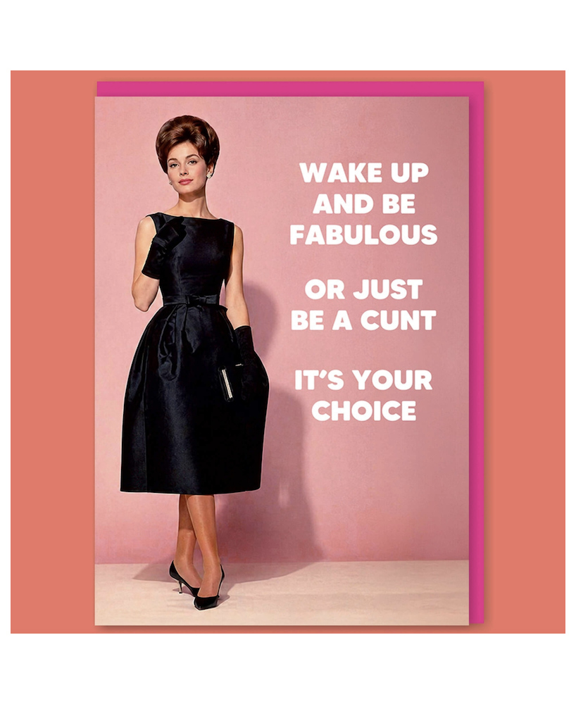 Carte Wake up and be fabulous
