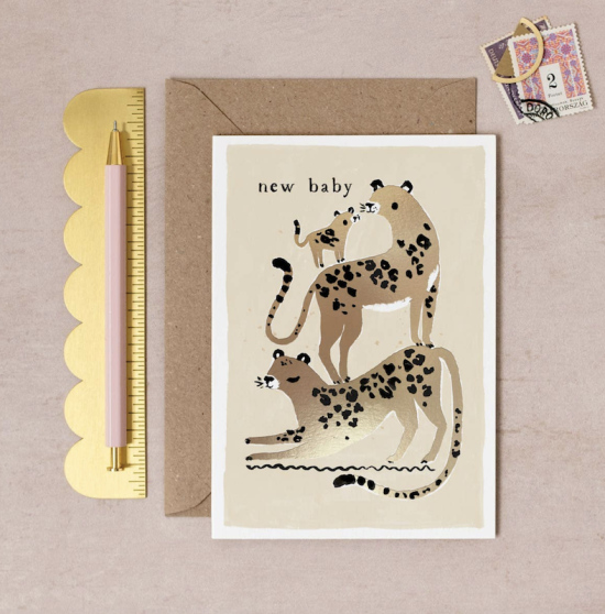 Carte New baby léopards