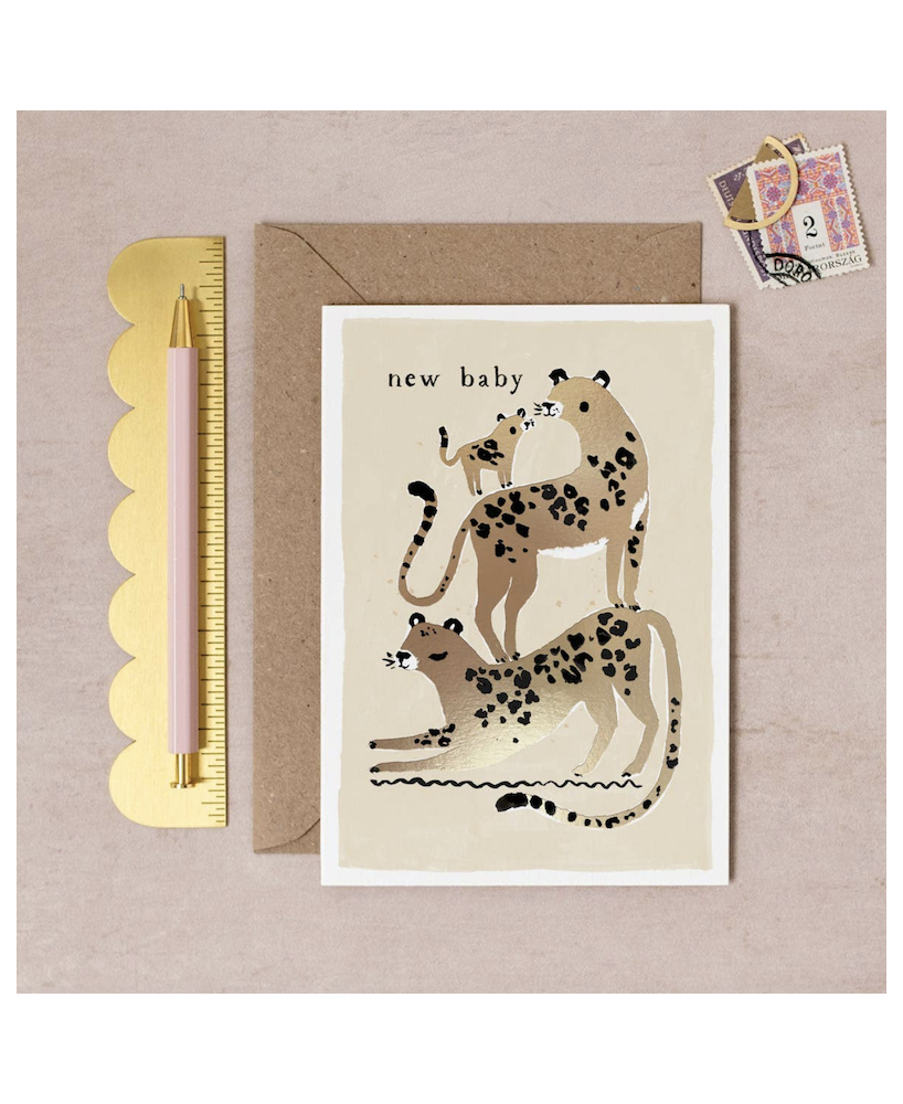 Carte New baby léopards