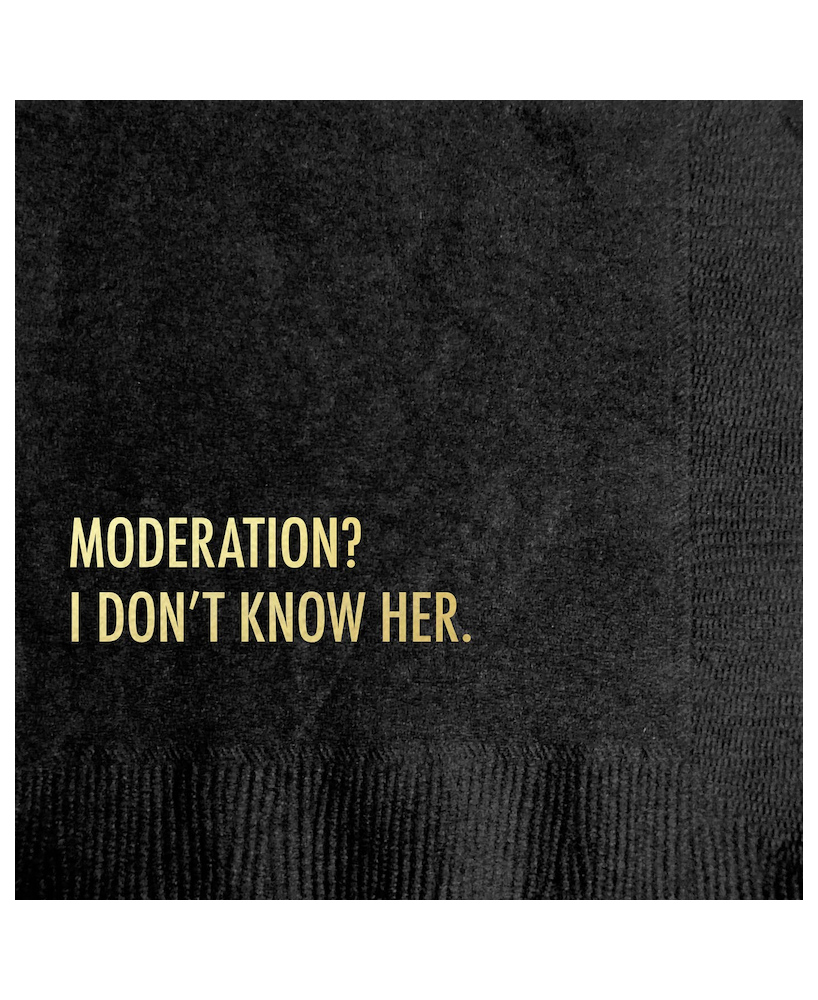 Serviettes Moderation