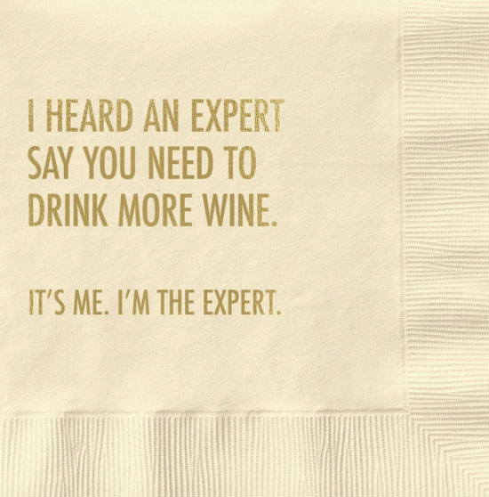 Serviettes I heard an expert