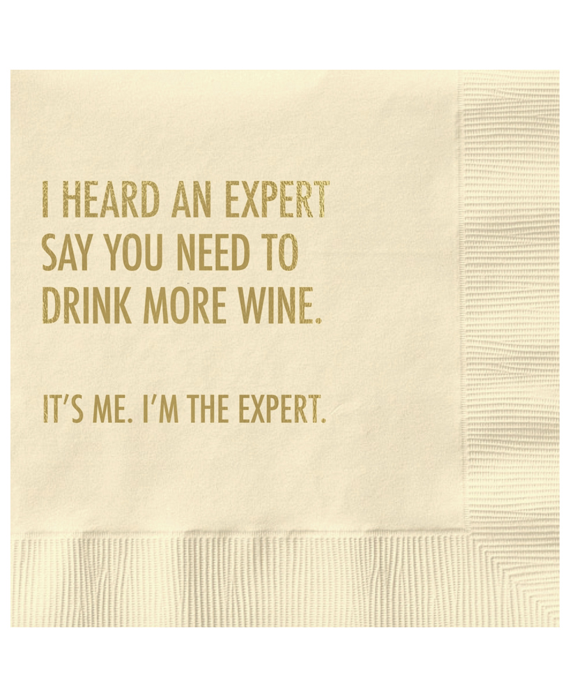 Serviettes I heard an expert