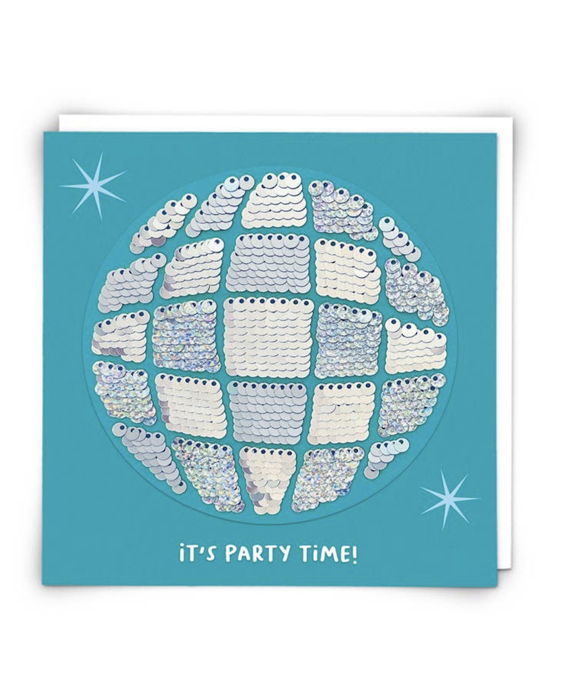 Carte sequins Boule disco
