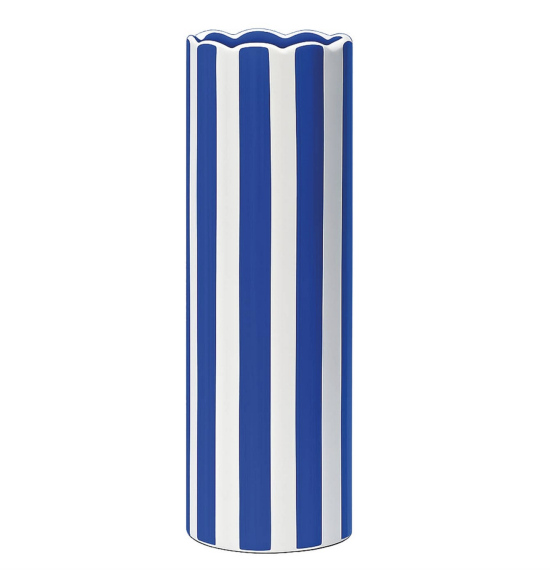 Vase ligné bleu