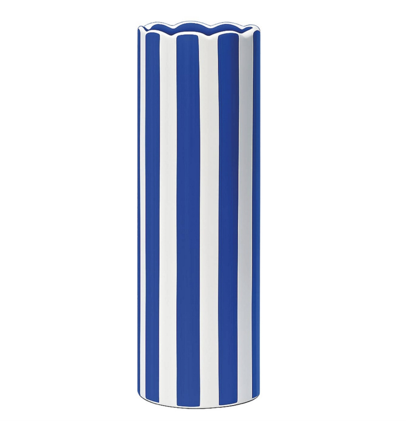 Vase ligné bleu