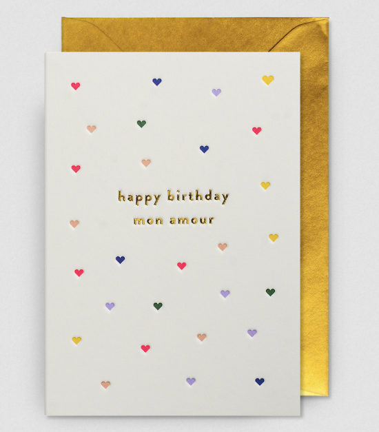 Carte Happy birthday mon amour