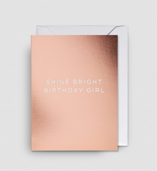 Petite carte Shine bright birthday girl