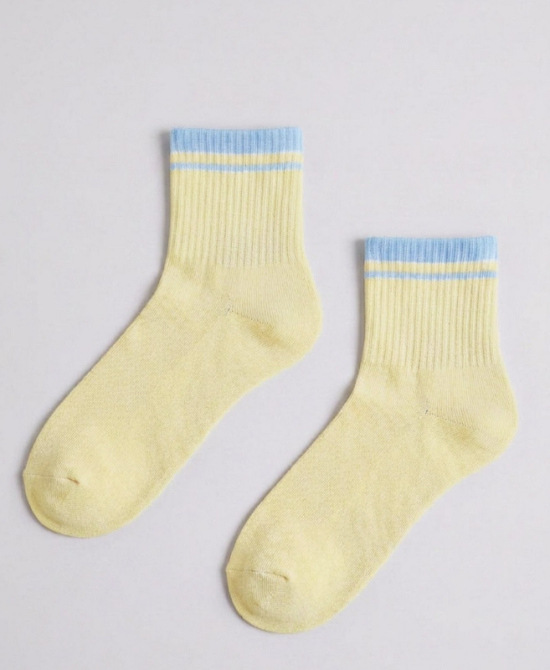Chaussettes courtes jaune/bleu 35/38