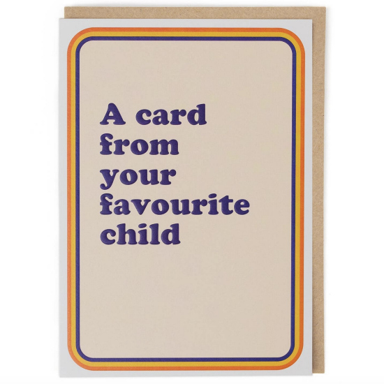 Carte From you favorite child
