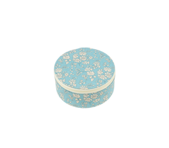 Boîte à bijoux ronde Liberty Capel Soft Teal