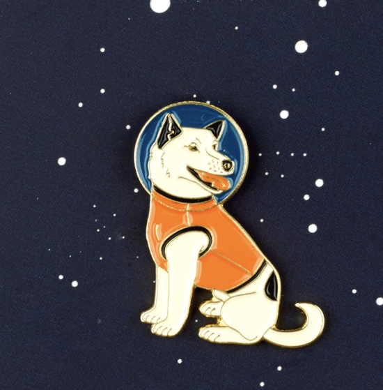 Pins Chien Cosmonaute