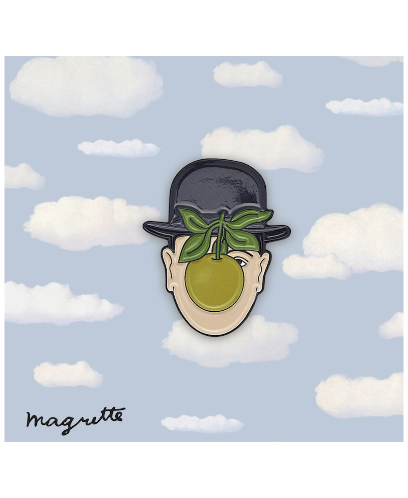 Pins Magritte Pomme