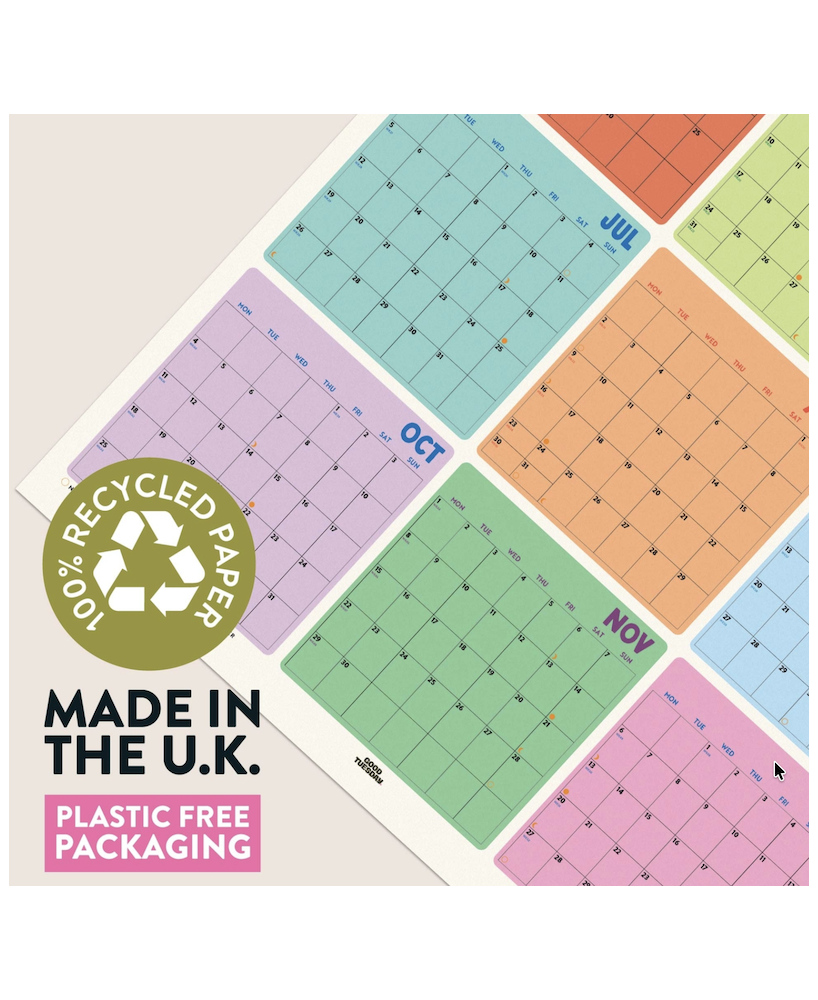 Poster Planner 2027 multicolore