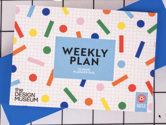 Weekly planner A4 Design Museum