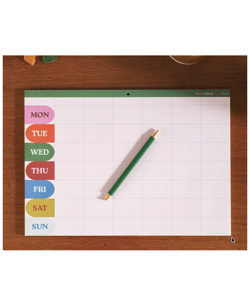 Weekly Planner multicolore