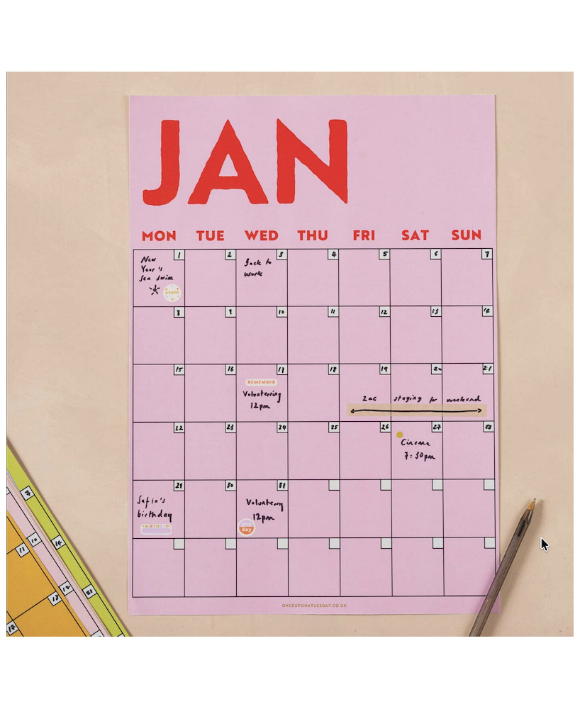 Wall planner A3