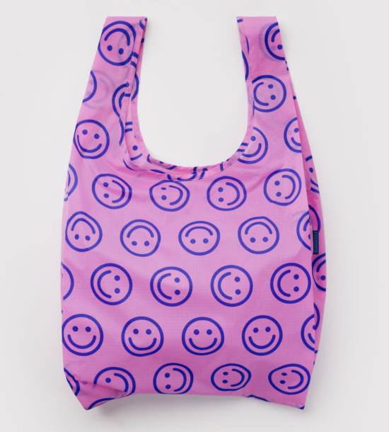 Sac réutilisable Smileys bleus