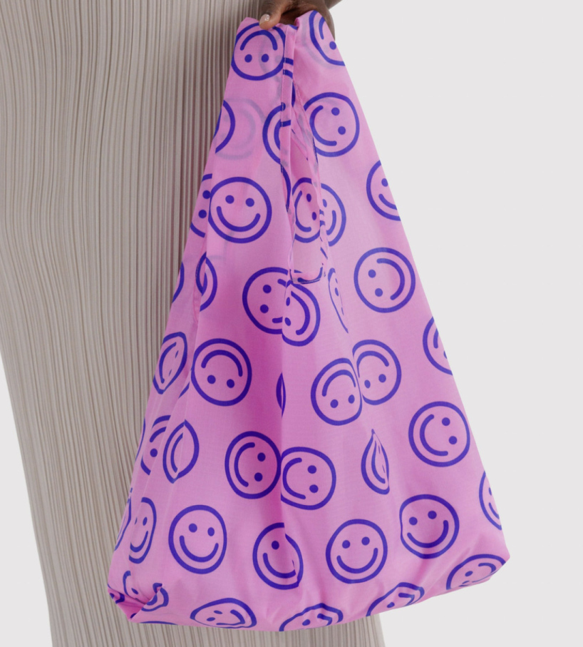 Sac réutilisable Smileys bleus