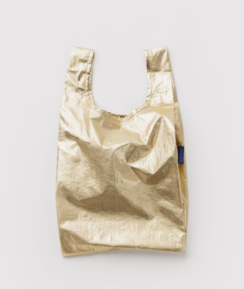 Petit sac réutilisable métal or
