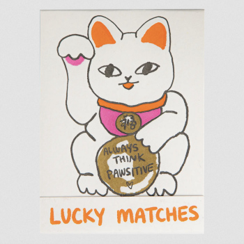 Pochette d'allumettes Good luck cat
