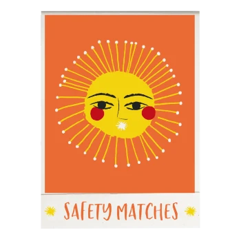 Pochette d'allumettes Soleil