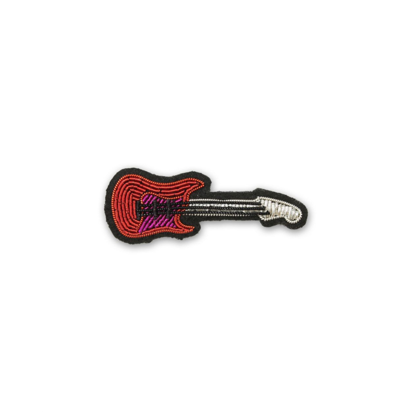 Broche brodée Guitare en fusion Macon&Lesquoy