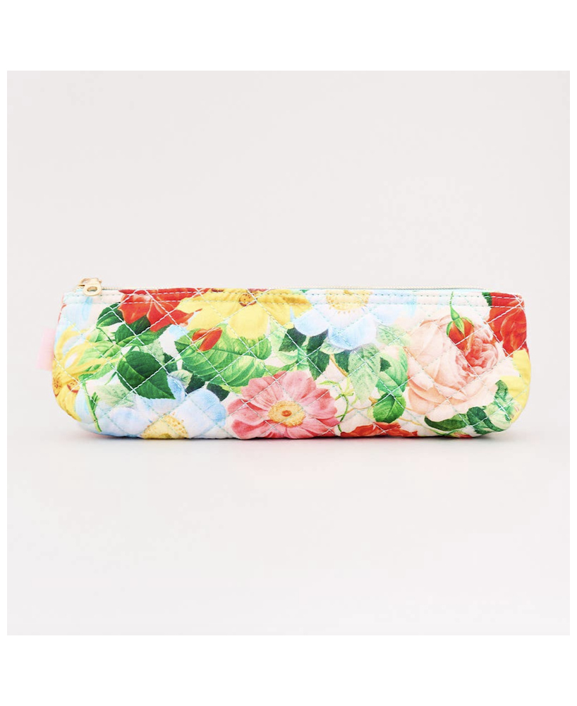 Plumier tissu fleuri