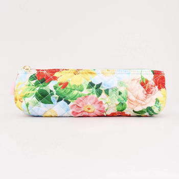 Plumier tissu fleuri