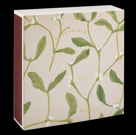 Boîte carrée d'allumettes Mistletoe