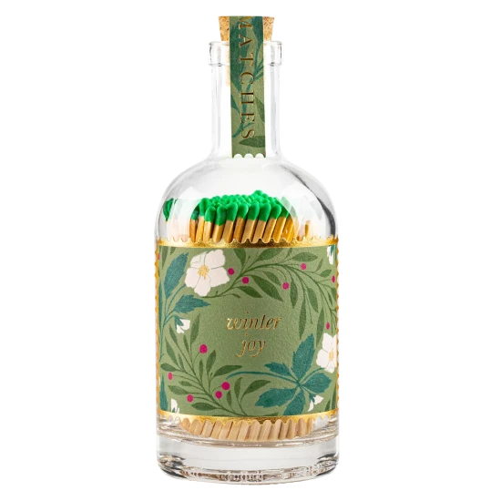 Bouteille d'allumettes Winter joy