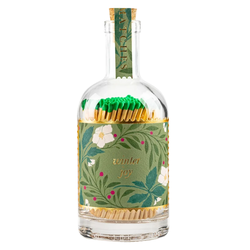 Bouteille d'allumettes Winter joy