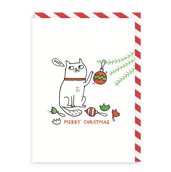 Oops Cat Merry Christmas