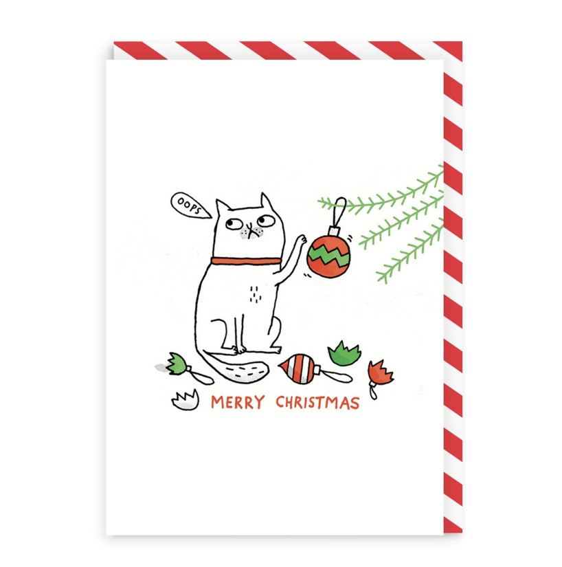 Oops Cat Merry Christmas