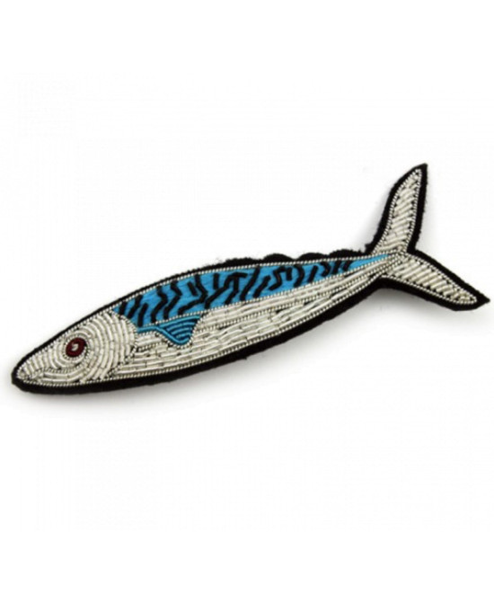 Broche brodée sardine Macon&Lesquoy