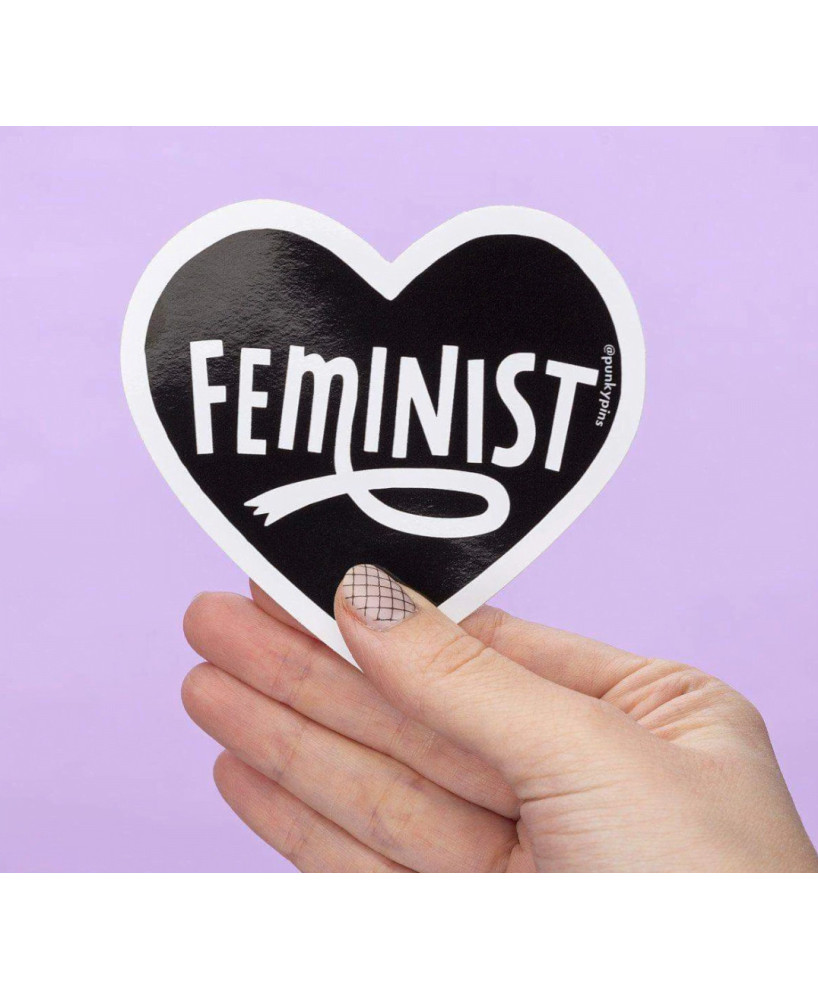 Sticker Feminist (coeur)