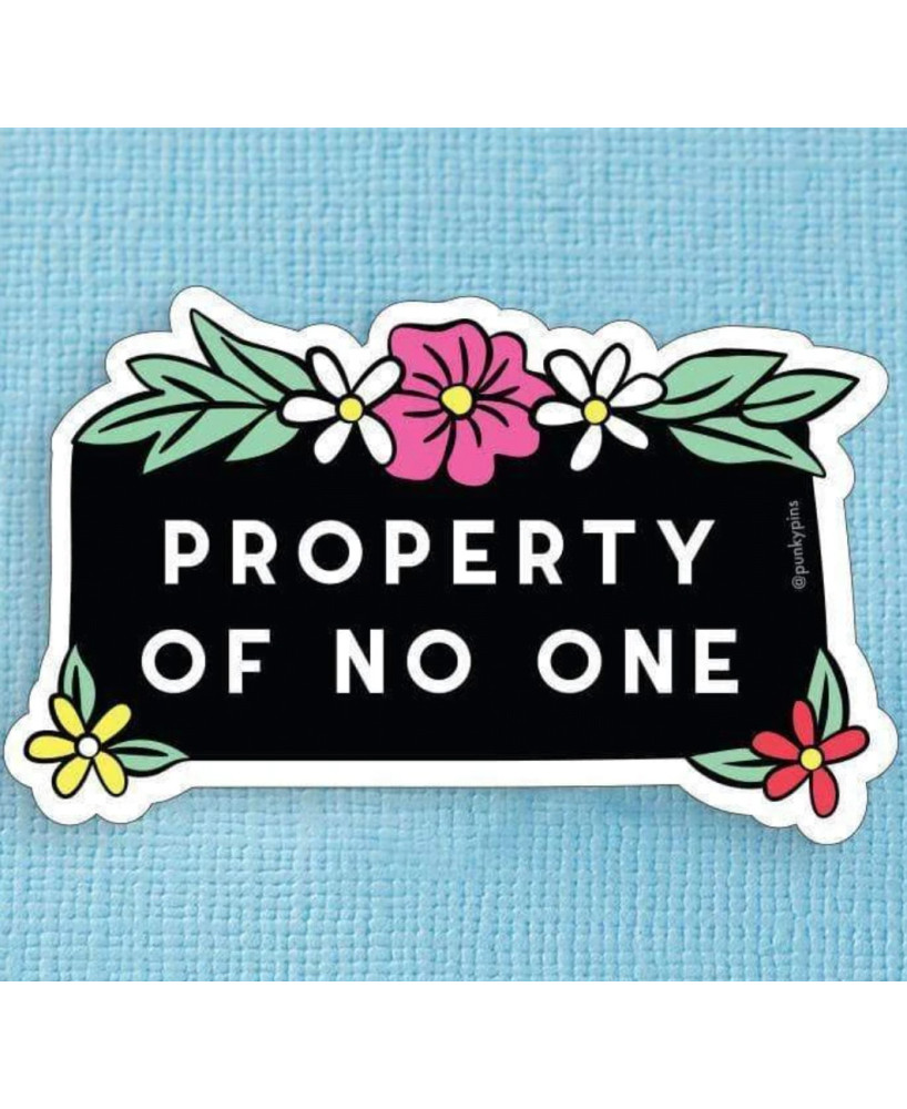 Sticker Property Of No One