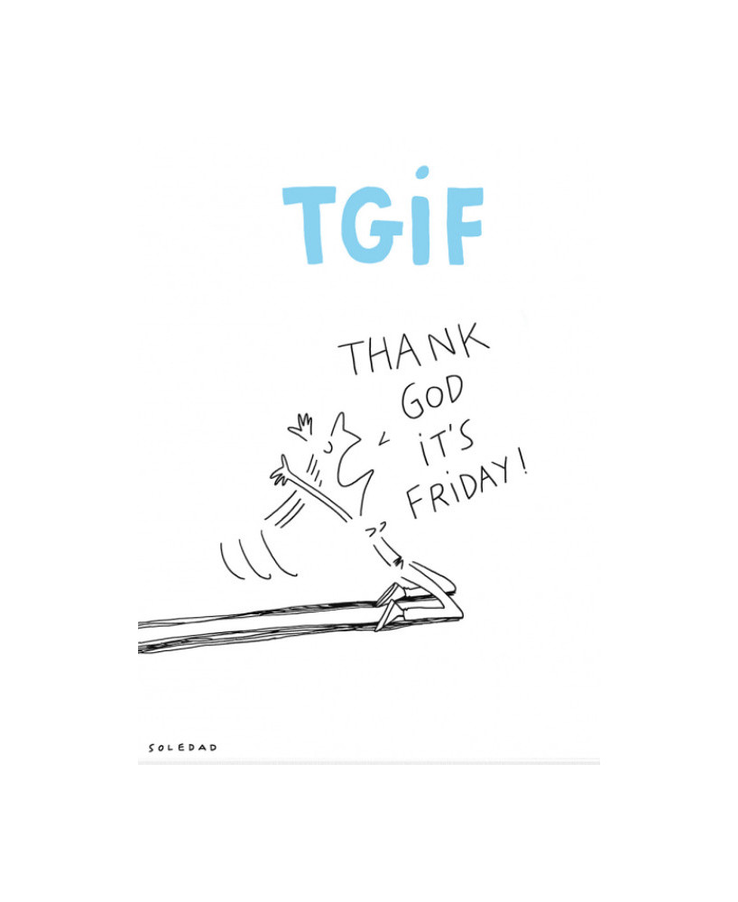 Carte Thank God It's Friday