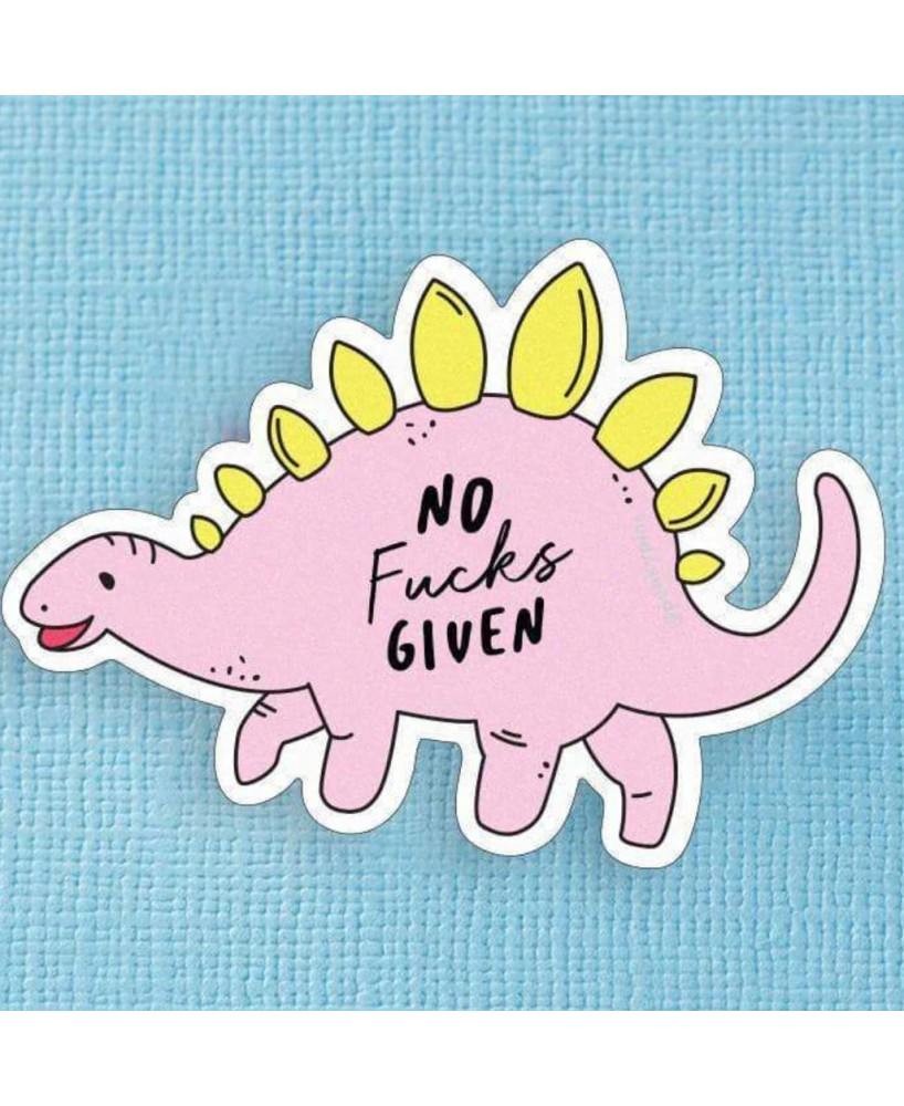 Sticker Dino No Fucks Given
