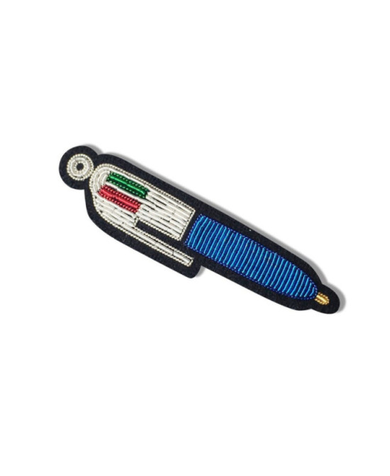 Broche brodée Bic 4 couleurs Macon&Lesquoy