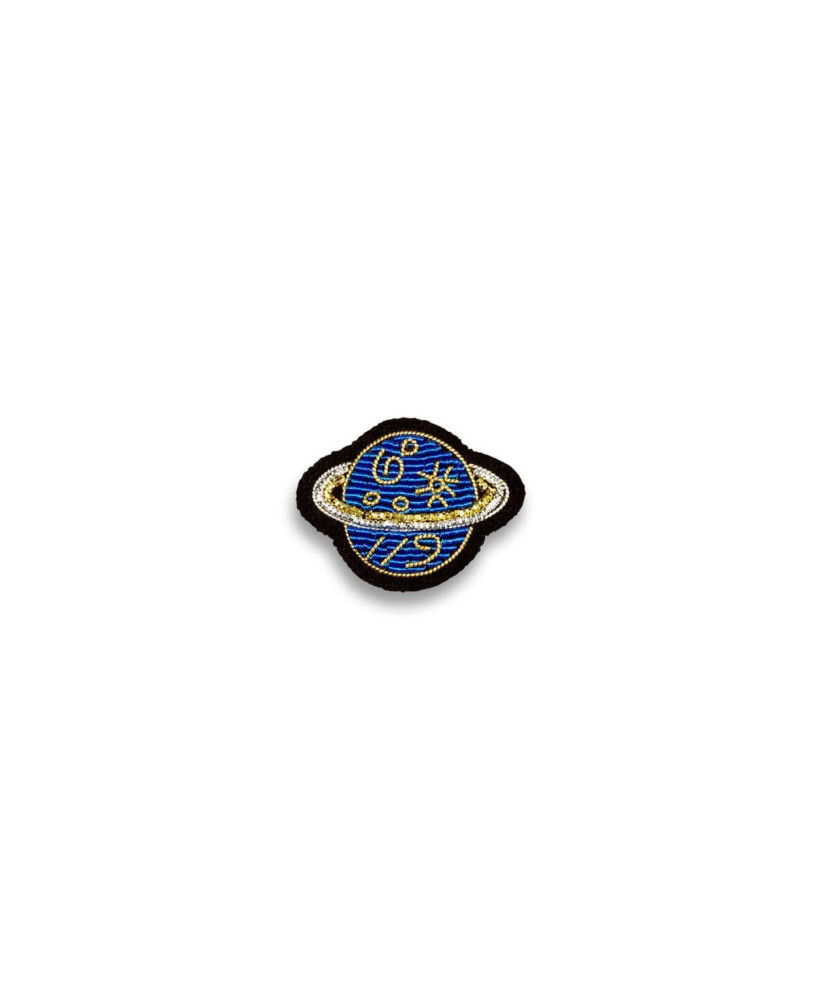 Broche brodée Planète Macon&Lesquoy