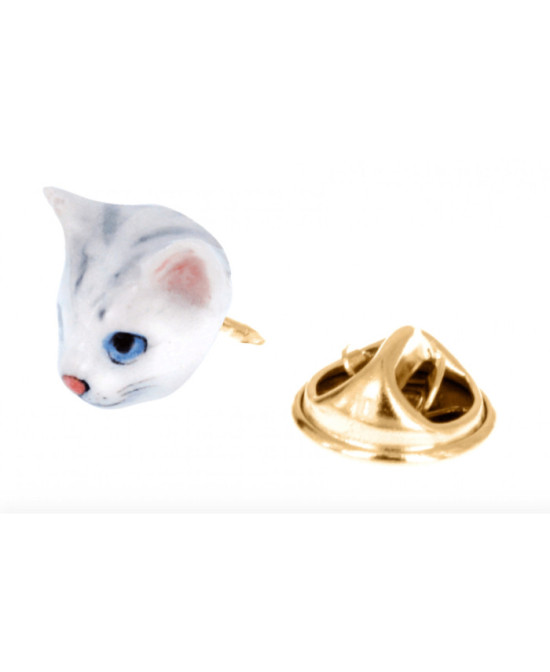 Pins Nach Céramique Chat Gris