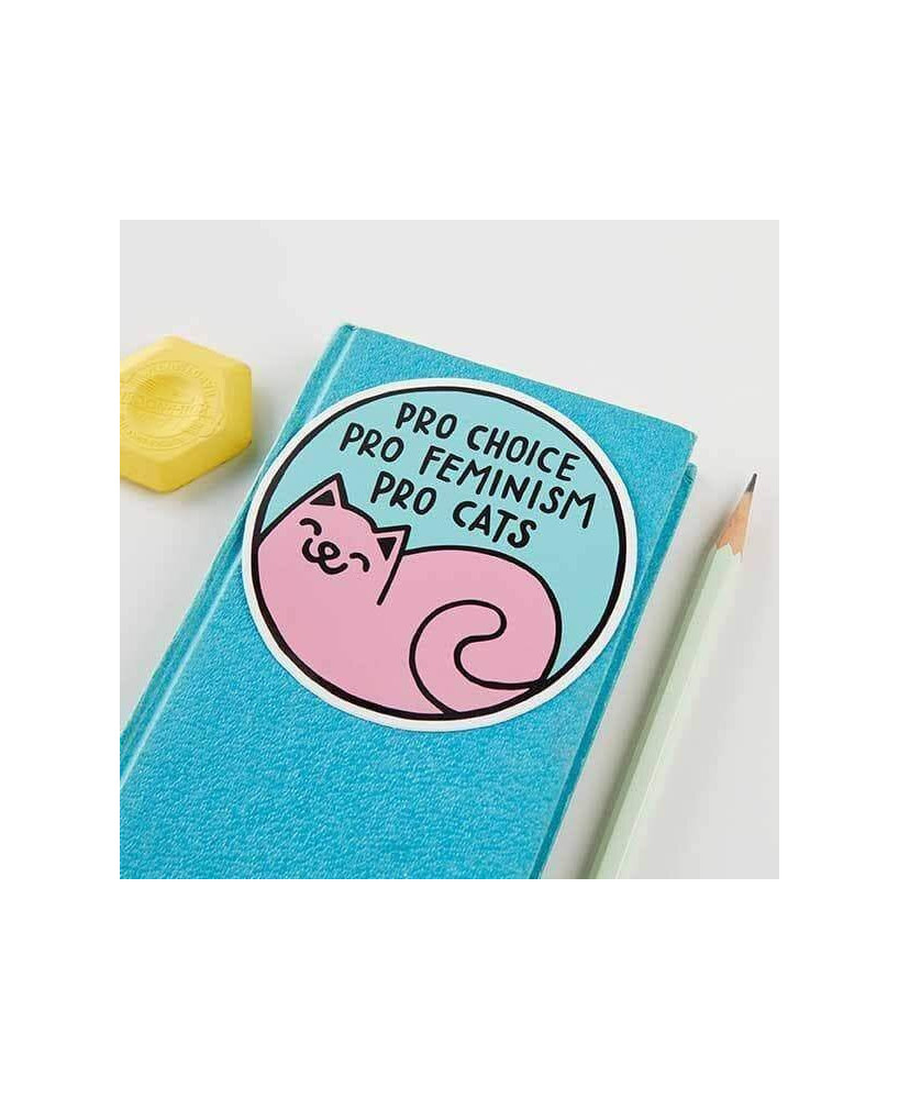 Sticker Pro Choice - Pro Feminism - Pro Cats