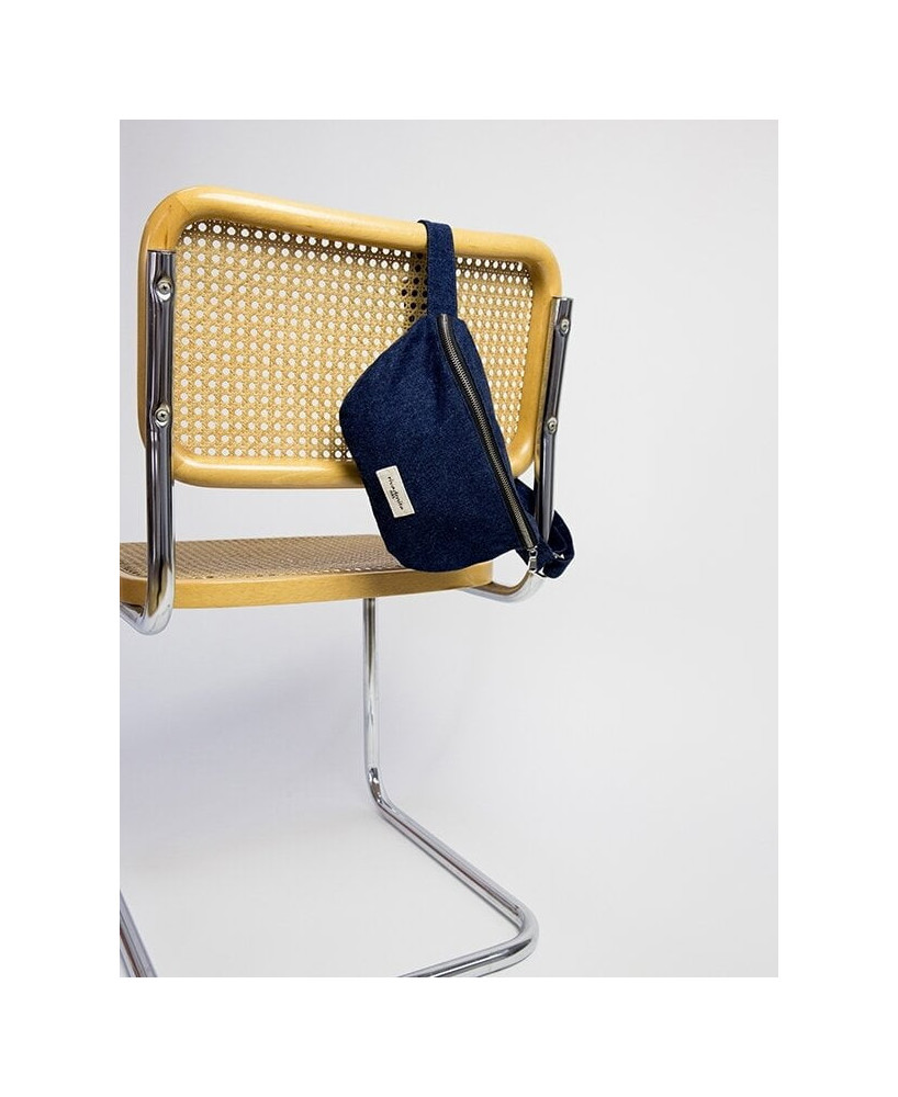 Sac banane Rive Droite Custine denim brut