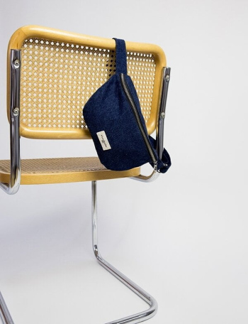 Sac banane Rive Droite Custine denim brut